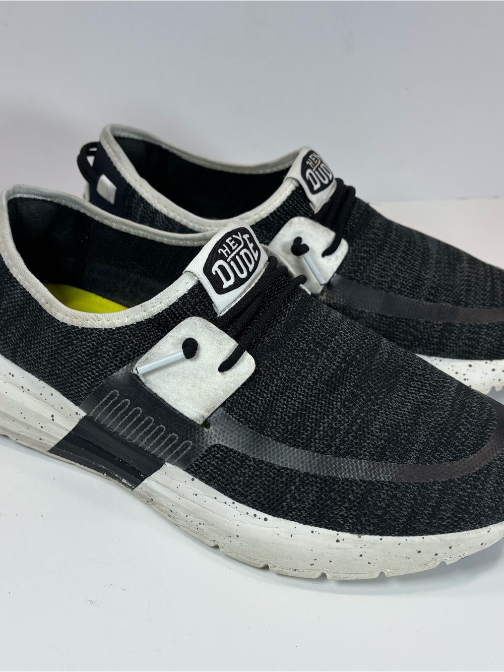 Hey Dude Sirocco Sport Mode Slip-On Black Mens Casual Shoes Size 7 Boho